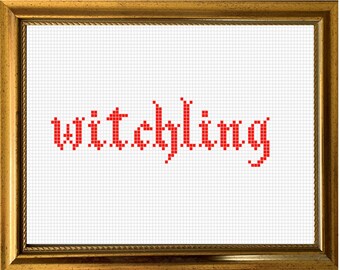 Witchling 1 - PDF Cross Stitch Pattern