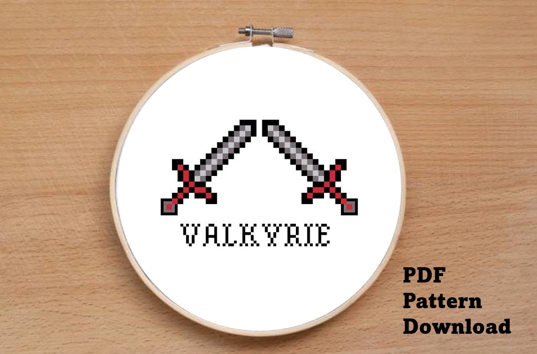 Valkyrie Pattern Valkyrie - PDF Cross Stitch Pattern - Etsy