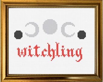 Witchling 2 - PDF Cross Stitch Pattern Active