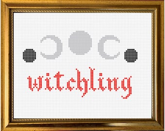 Witchling 2 - PDF Cross Stitch Pattern Active