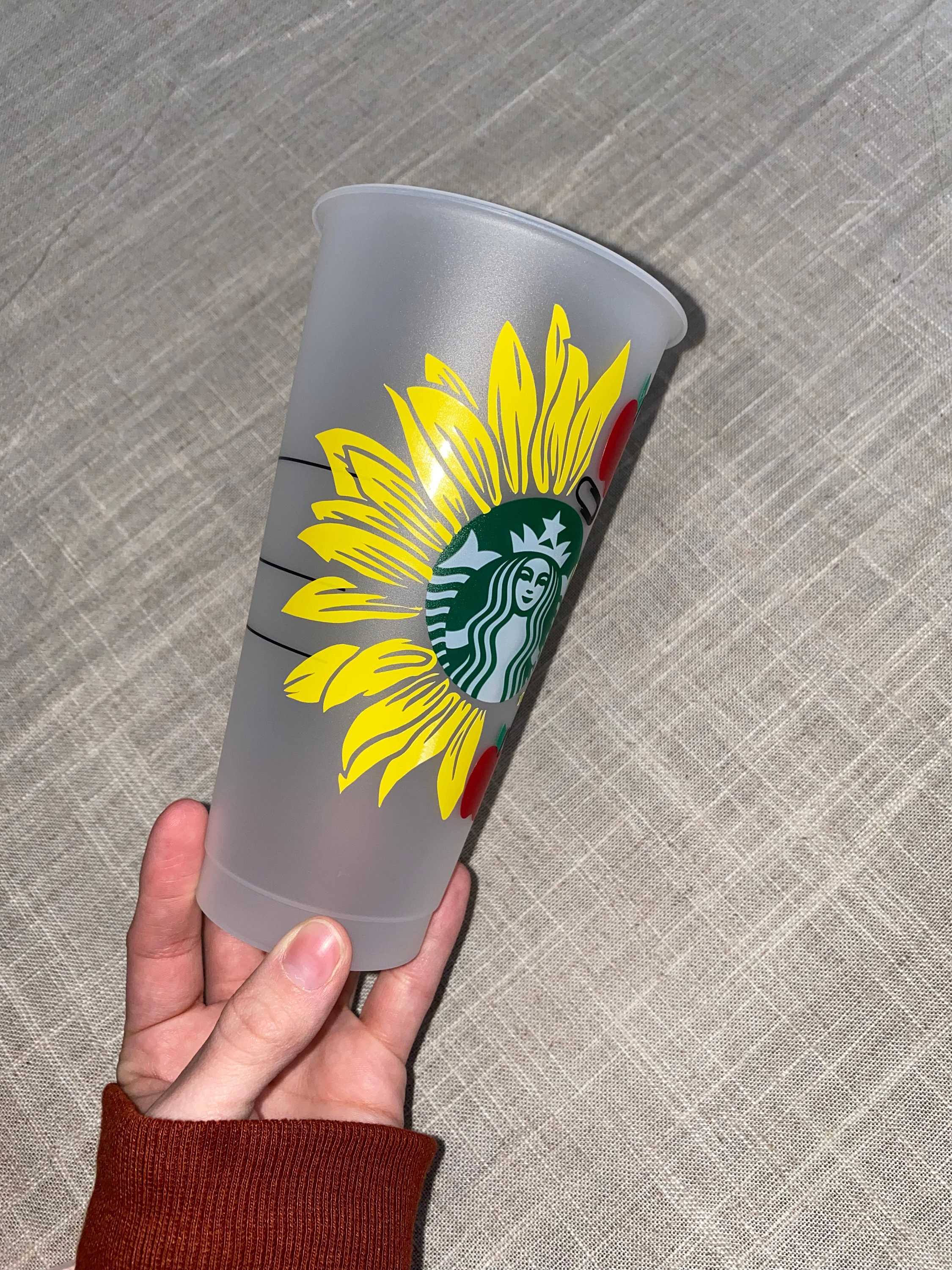 Teacher Sunflower Glass Cup, Teacher Iced Coffee Cup, Cute T