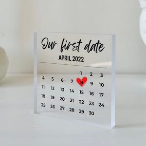 Anniversary Calendar - Cute Desk Calendar, , Last Minute Gifts, Gift for Her, Gift for Wife Husband