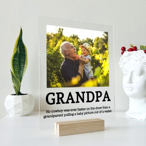 SHIP IN 1 DAY Acrylic Photo Plaque with Personalised Text - Custom Acrylic Photo Plaque Best Friend Photo Collage Frame Custom Birthday Gift