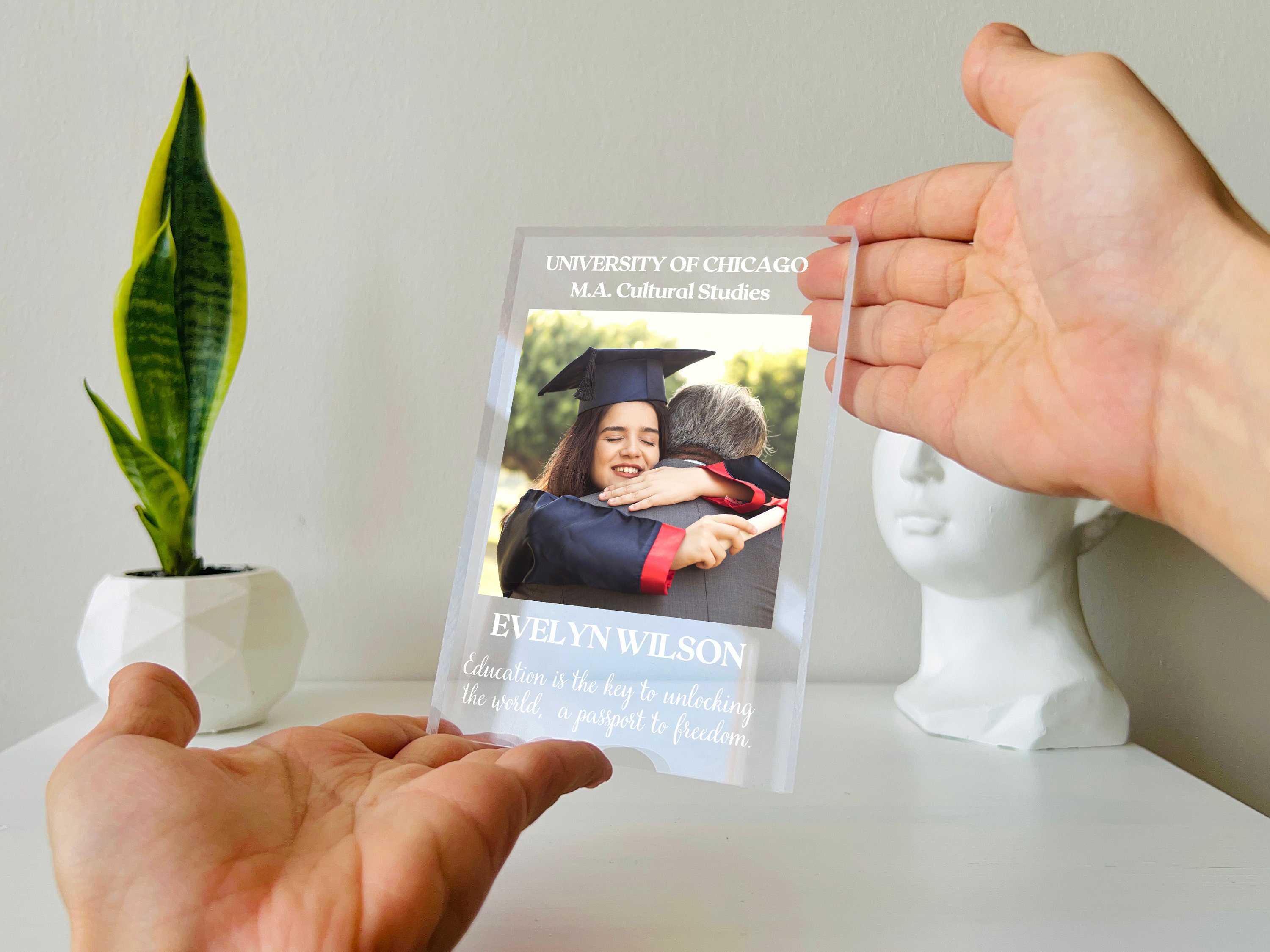 Custom Acrylic Plaque - Personalized Graduation Gifts For Her - Smart Girl Era Unlocked