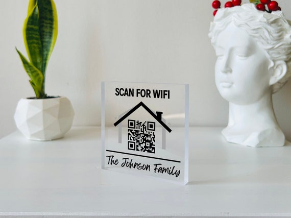 Personalized Wifi QR Sign Personalized New Home Gift QR - Etsy