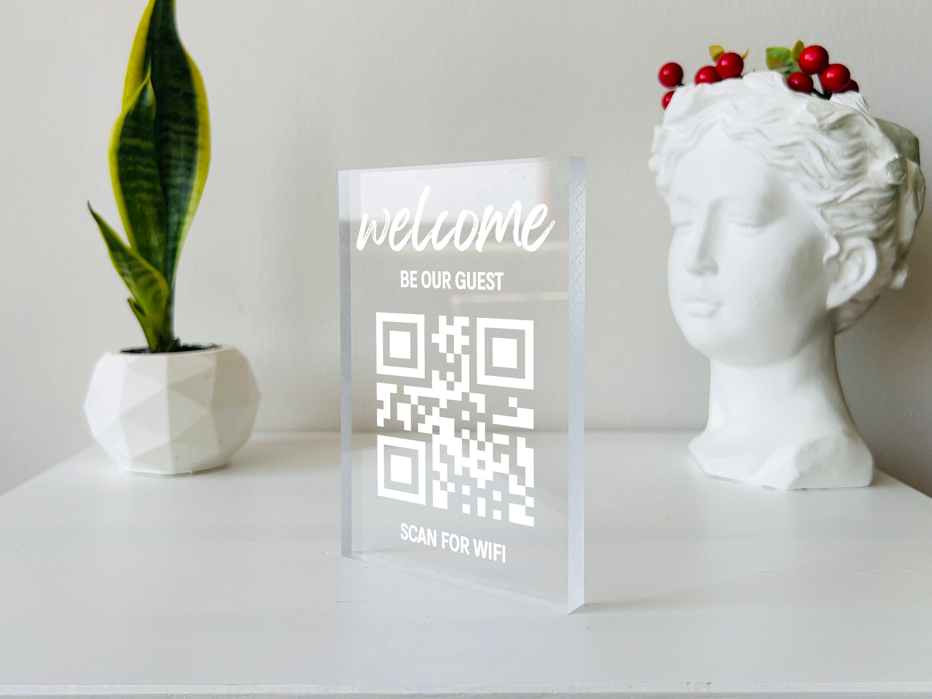 Personalized Wifi QR Sign Personalized New Home Gift QR - Etsy