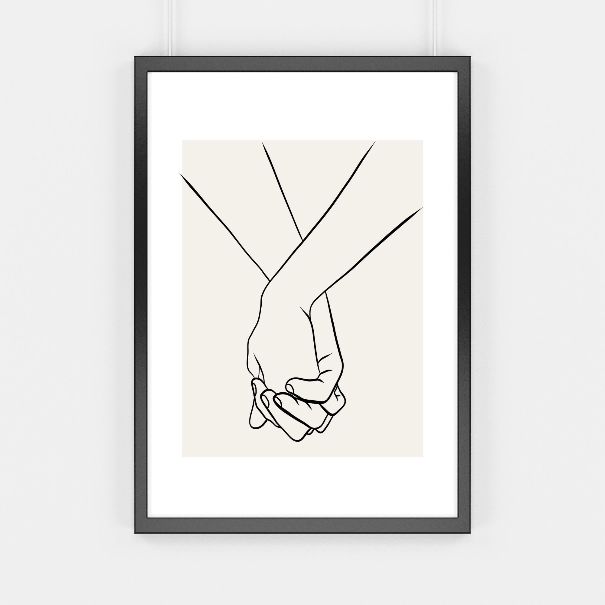 Holding hands line drawing. Couple romantic in love, minimalist hand drawn  one single sketch, contour art with heart symbols Stock Vector Image & Art  - Alamy