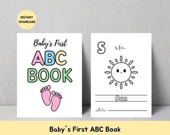 Babys erstes ABC-Malbuch - Thema Natur (Digitaler Download)