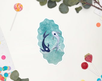 ATLA Water & Moon Spirit Fish Tui and La in Spirit Pool vinyl stickers