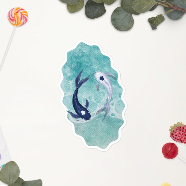 ATLA Water & Moon Spirit Fish Tui and La in Spirit Pool vinyl stickers