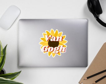 Van Gogh Sunflower vinyl stickers