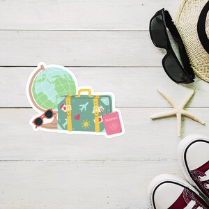 Cute Pastel Travel vinyl stickers