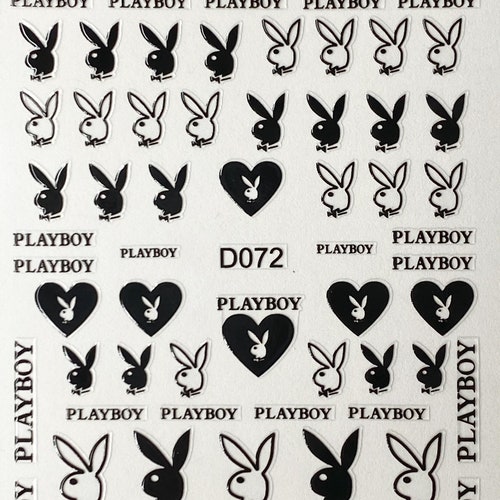 Playboy Bunny Nail Decals Etsy
