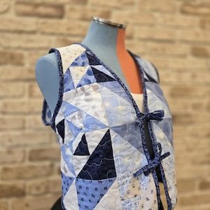Modern Quilted Cropped Summer Vest Women&#39;s Medium