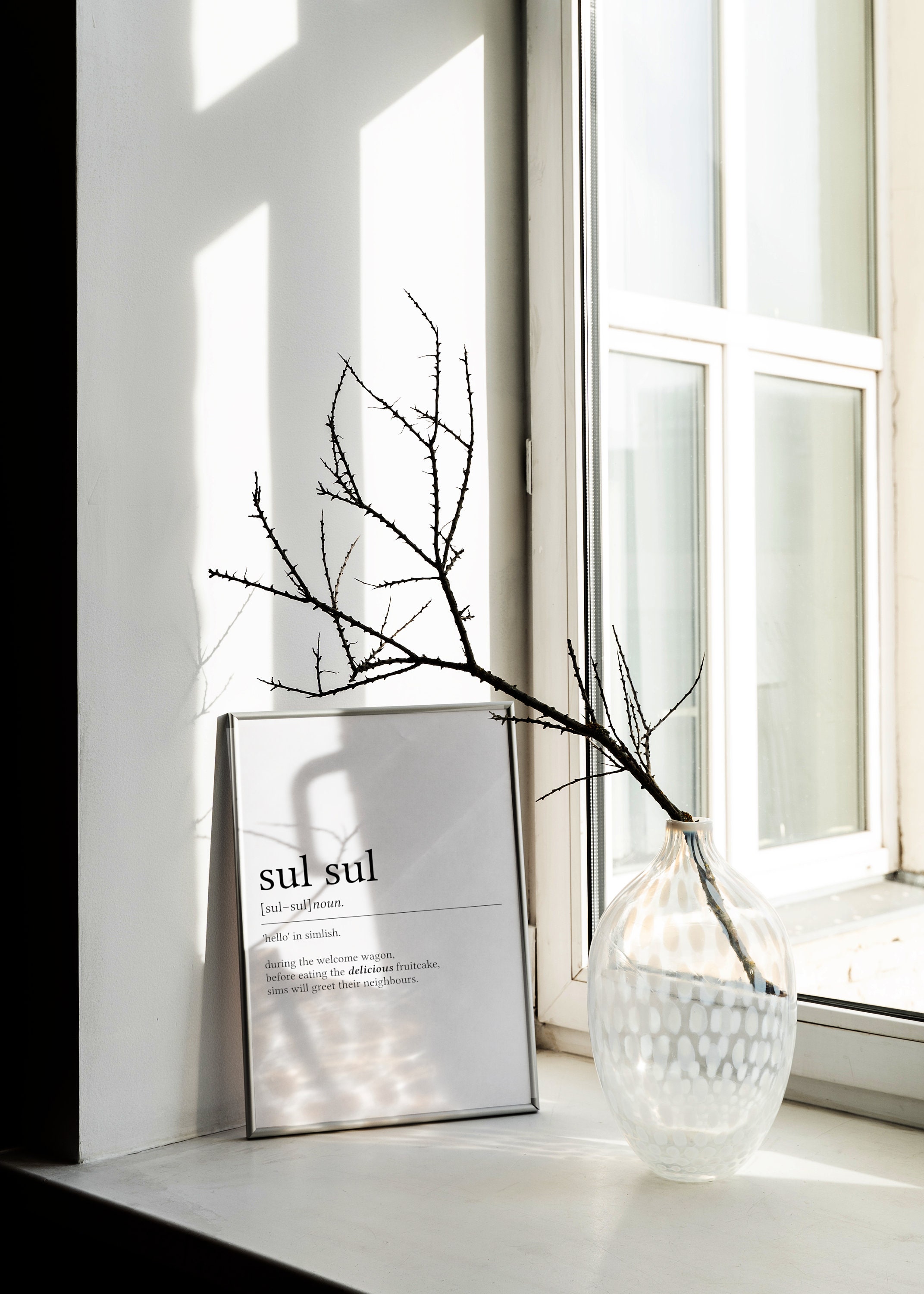 Sul Sul Definition Print, the Sims Wall Art Decor, Digital File