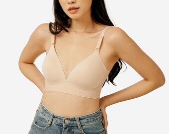 Raw Cut Frauen Drahtloser BH, Bequemer BH und Bralette