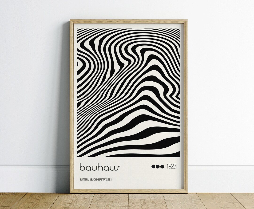 Printable Mid Century Modern Bauhaus Poster, Apartment Decor, Bauhaus ...