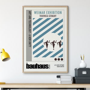 Printable Mid Century Modern Bauhaus Poster Apartment Decor, Bauhaus Print, Trendy Wall Art, Mid Century Modern Wall Art, Retro Wall Art