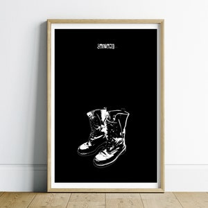 Black and White Funky Wall Art Apartment Decor Digital Print, Minimalist Wall Art, Retro Wall Art Printable, Bar Cart Art, Trendy Wall Art