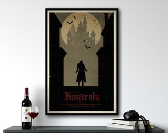 Nosferatu Gothic Movie Posters Dark Academia Poster, Horror Movie Poster, Apartment Decor, Pop Culture Wall Art, Boyfriend Gift