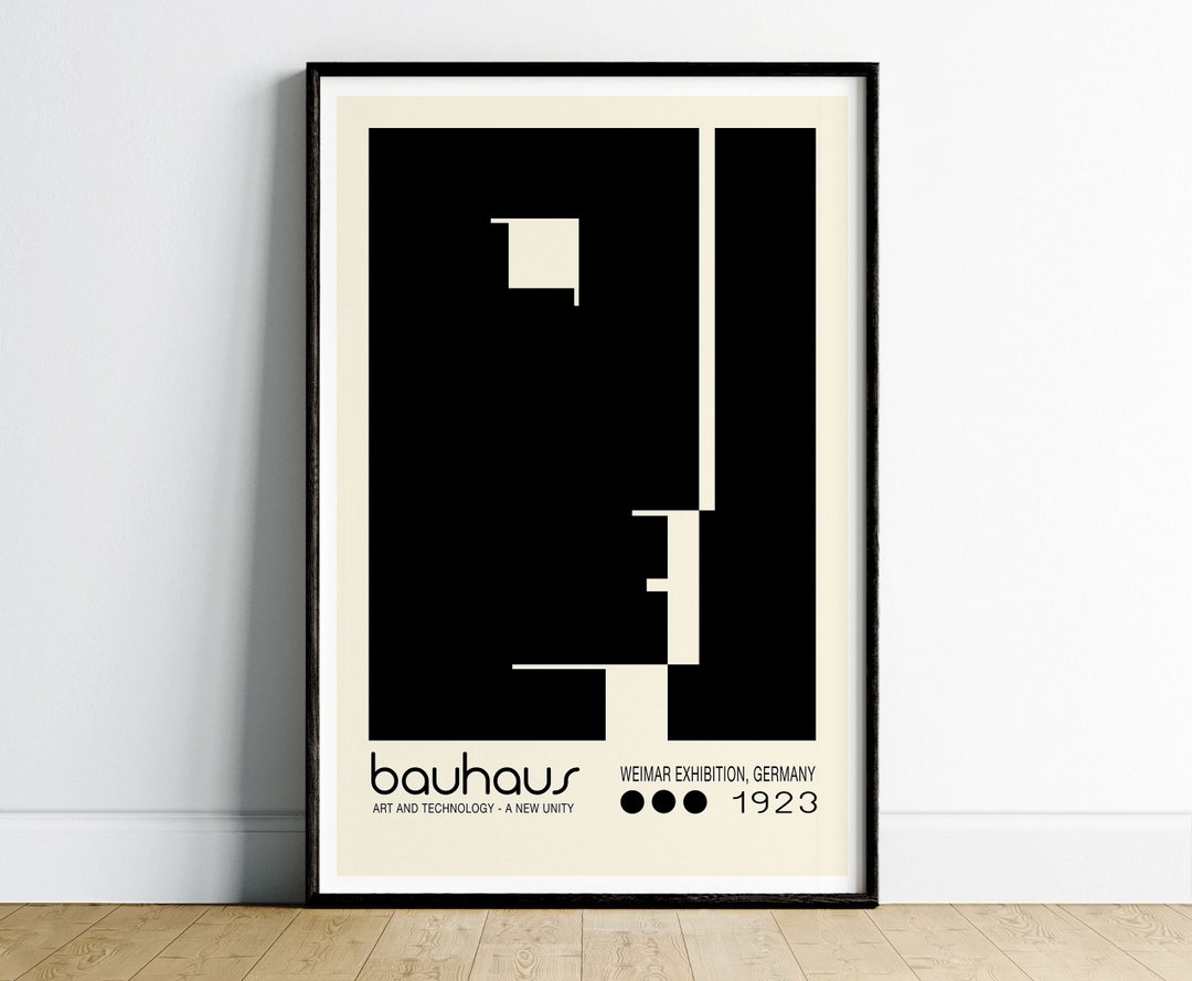 Printable Mid Century Modern Bauhaus Poster, Apartment Decor, Bauhaus ...