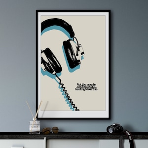 Printable Pop Art Retro Wall Art Pop Culture Wall Art Music Poster, Minimalist Wall Art Apartment Decor, Preppy Wall Art College Dorm Decor