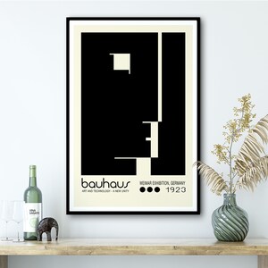 Printable Mid Century Modern Bauhaus Poster Apartment Decor Bauhaus Print, Trendy Wall Art, Mid Century Modern Wall Art, Retro Wall Art