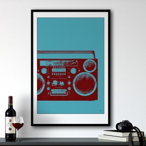 Retro Wall Art Music Poster Print, Pop Culture Wall Art Apartment Decor, Minimalist Wall Art, Boyfriend Gift, Girlfriend Gift, Bar Cart Art
