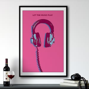 Pop Culture Wall Art Print, Preppy Room Decor Minimalist Wall Art, Retro Wall Art College Dorm Decor, Pop Art Wall Art