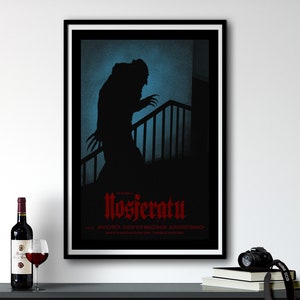 Horrorfilm Poster Dark Academia Nosferatu Dracula Horrorfilm Poster, Wohnung Dekor, Popkultur Wandkunst, Geschenk für Ihn