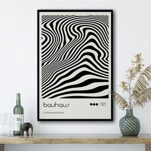 Printable Mid Century Modern Bauhaus Poster Apartment Decor Bauhaus Print, Trendy Wall Art, Mid Century Modern Wall Art, Retro Wall Art
