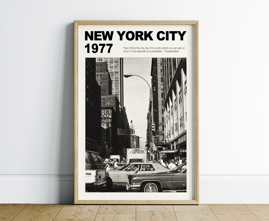 New York City Printable, New York Digital Download, Black and White ...