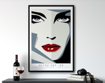 Maximalistische Wall Art Apartment Decor, Pop Art Wall Art, Retro Wall Art, Pop Culture Wall Art, Maximalist Decor, Preppy Wall Art, Bar Cart Art
