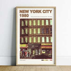 New York City druckbare Poster, New York digitaler Download Wandkunst, New York City Wand-Dekor, Vintage Digitaldruck, New York Reise Geschenk