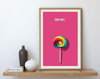 Printable Pop Culture Funky Wall Art, Maximalist Wall Art Preppy Room Decor, Printable Wall Art, Pop Art Wall Art Apartment Decor