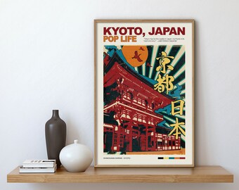 Japanese Wall Art Pop Art Maximalist Decor Retro Wall Art, Bar