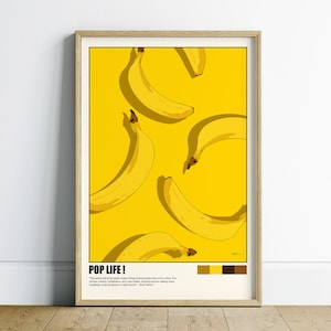 Printable Pop Art Poster, Pop Art Wall Art Print, Minimalist Wall Art, Digital Download Wall Art, Maximalist Wall Art Print, Retro Wall Art