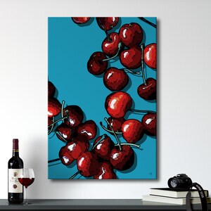 Funky Wall Art Canvas Maximalist Decor, Pop Art Apartment Decor, Maximalist Wall Art, Bar Cart Art, Room Decor Aesthetic, Trendy Wall Art