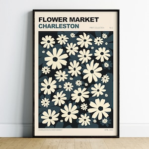 Charleston Flower Market Print, South Carolina Wall Art, Floral Wall Art, Colorful Wall Art, Charleston Wall Art, Floral Art Print