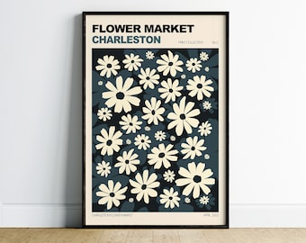 Charleston Flower Market Print, South Carolina Wall Art, Floral Wall Art, Colorful Wall Art, Charleston Wall Art, Floral Art Print