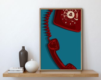 Printable Pop Art Wall Art, Retro Wall Art Download, Minimalist Wall Art, Pop Art Poster, Colorful Wall Art, Maximalist Digital Download