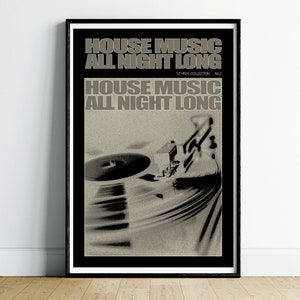 Retro Wall Art Music Poster, Apartment Decor, Album Cover Posters, Bar Cart Art, Music Lover Wall Art, Music Lover Gift, Album Poster