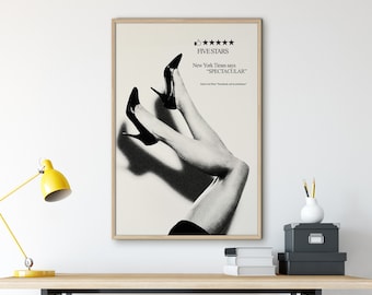 Czarno-biała, Funky Wall Art, Wystrój apartamentu, Wydruk cyfrowy, Wystrój maksymalistyczny, Sztuka ścienna retro do druku, Sztuka na wózek barowy, Modna sztuka ścienna