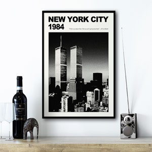 New York Printable Wall Art, Black and White Digital Download, New York Poster Print, NYC Digital Download, New York Skyline Art Print
