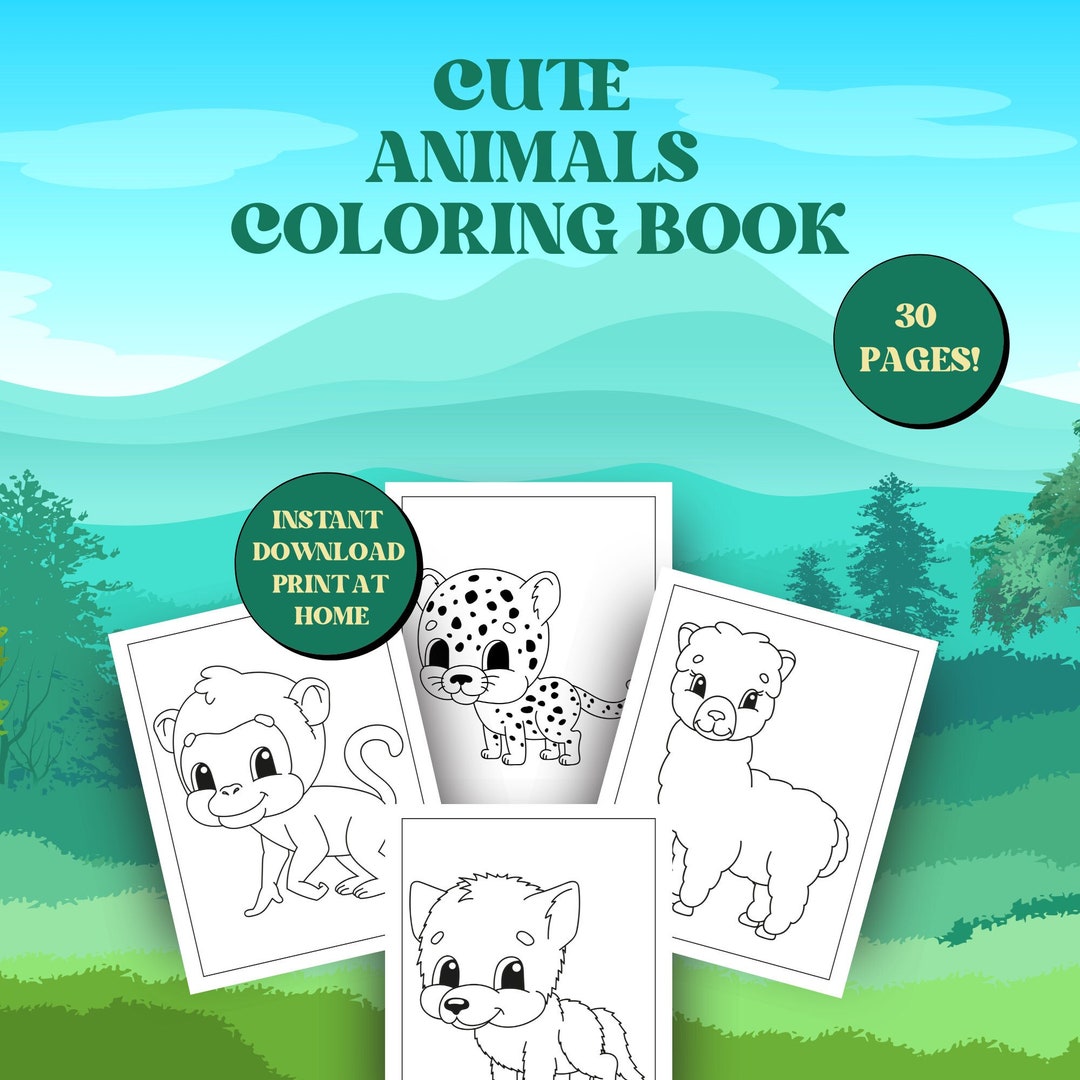 Coloring Pages for Kids, 30 Printable Coloring Pages for Kids, Kids