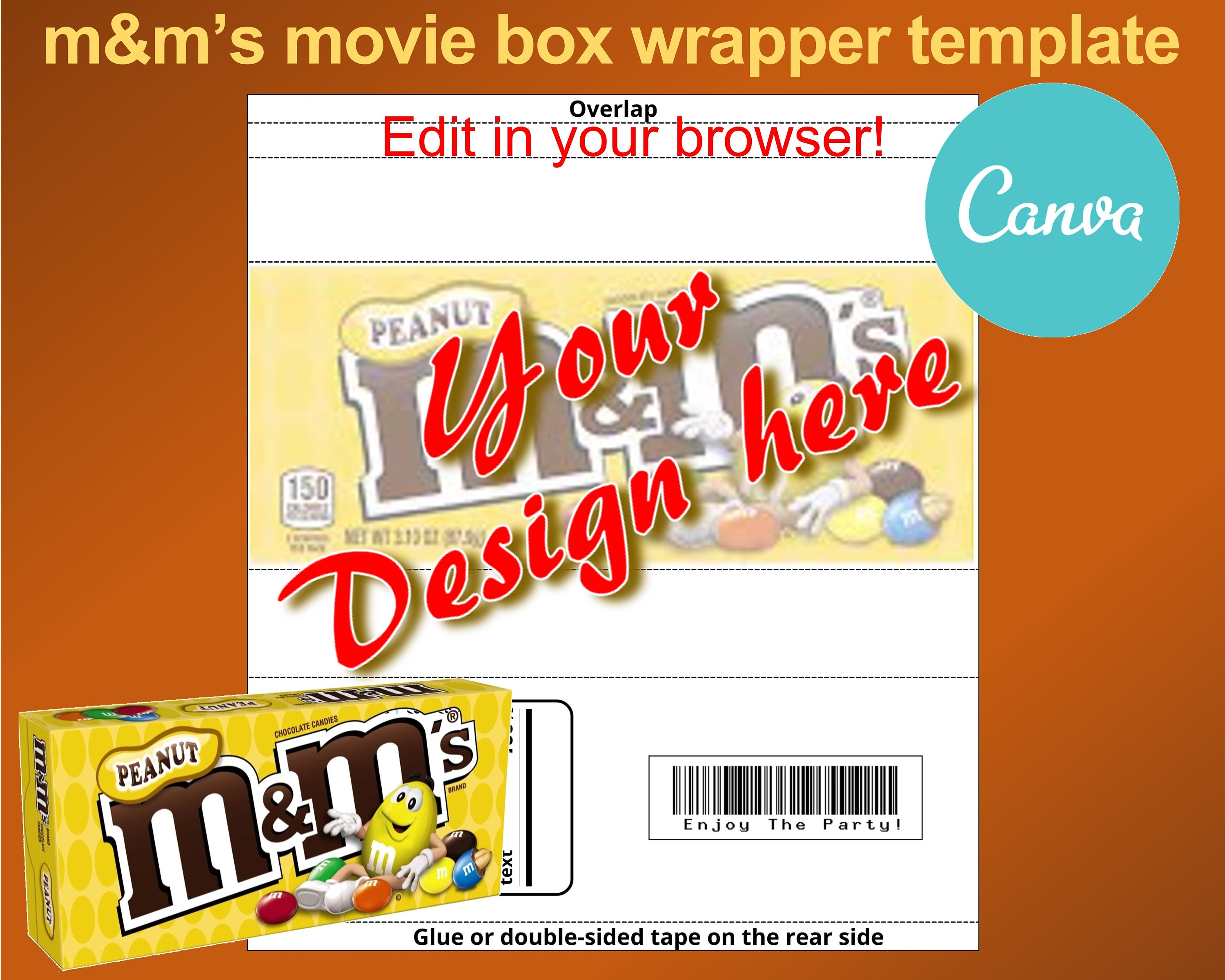 Custom M&M Wrappers. Custom Chocolate Candy Wrapper.printable. 