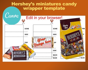 Canva Hershey Template - Etsy