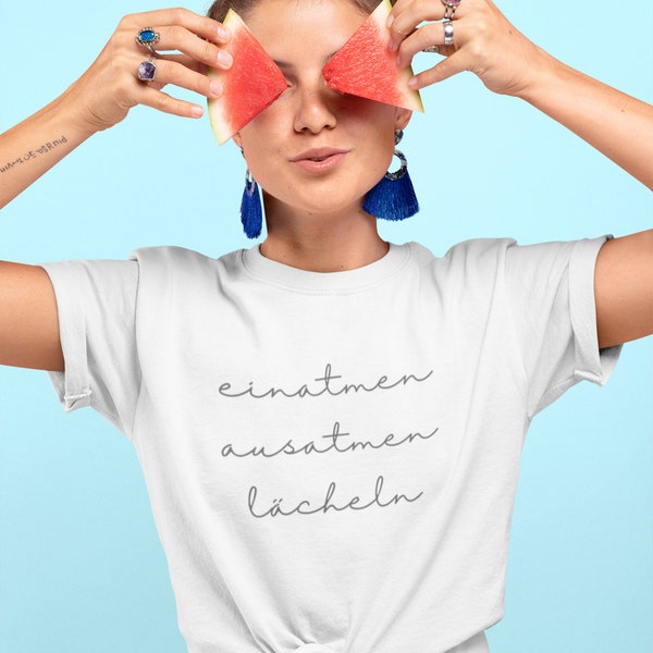 Elegantes Einatmen Ausatmen Lcheln Tshirt Ebenbild
