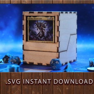 MTG Commander Deckbox Lasergesneden. SVG-bestand downloaden
