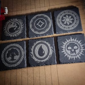 Magic The Gathering Mana Symbols .SVG INCLUDING COLOURLESS